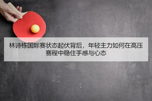林诗栋国际赛状态起伏背后，年轻主力如何在高压赛程中稳住手感与心态 | lecaiwang